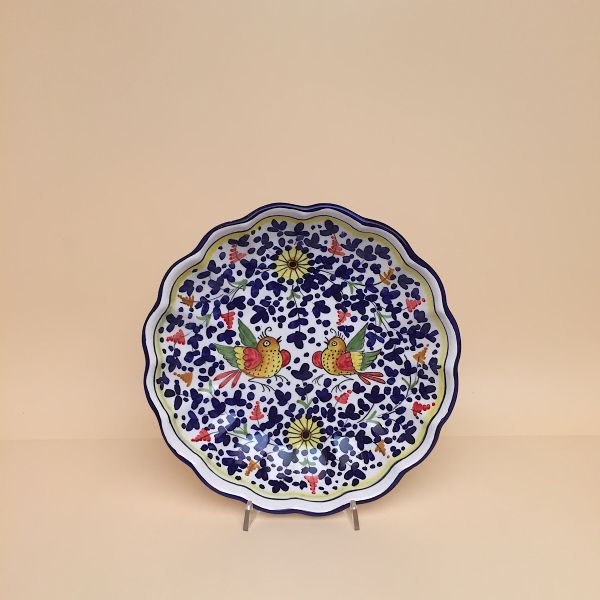 AC114 30B - Scallop-edge plate, diameter cm.30